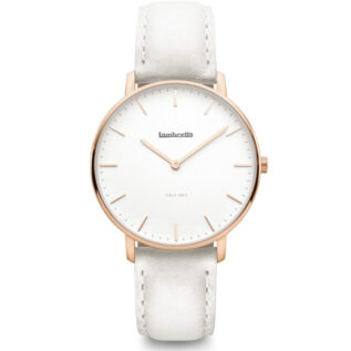 Lambretta Women's Watch Classico 36 - Grey Leather with Rose Gold
