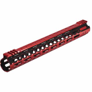 Leapers UTG PRO M-LOK AR15 15" Ultra Slim Rail - Black/Red
