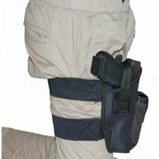 Maverick Tactical SAS Double Strap Thigh Holster w/ Mag Pouch
