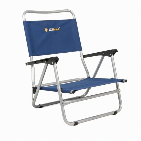 OZtrail Beach Chair with Arms - Blue