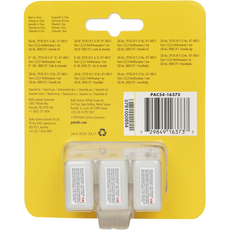 PetSafe Citronella Spray Refill Cartridges - 3 Pack