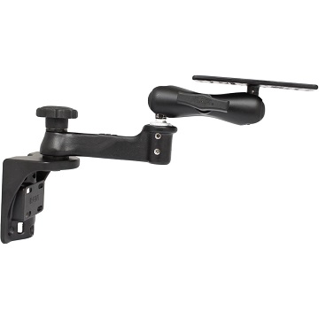 RAM Double 15.2cm Swing Arm with 15.8cm X 15.2cm Rectangle Plate and Vertical Mounting Base