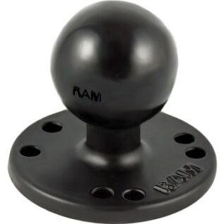 RAM 6.3cm Round Plate with the AMPs Hole Pattern with C Size 3.8cm Ball