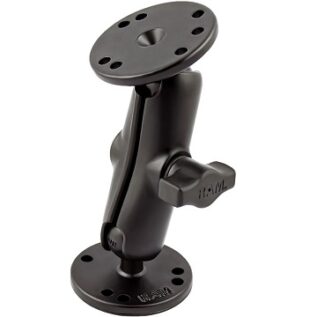RAM 2cm Ball Mount with 5cm Round Bases that contain the AMPs hole pattern