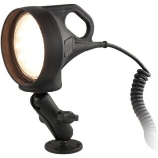 RAM LED Spotlight Mount with 6.3cm Round Drill-Down Base