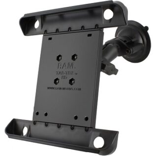 RAM Twist Lock Suction Cup Mount with Tab-Tite Universal Spring Loaded Cradle for the Apple iPad 1-4 With Or Without Light Duty Case