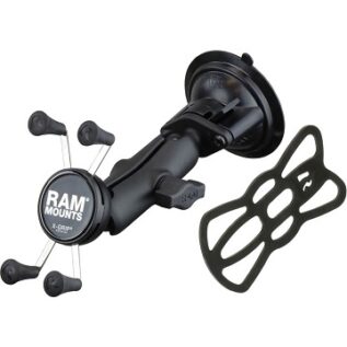 RAM Twist Lock Suction Cup Mount with Universal X-Grip Cell/iPhone Cradle