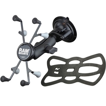 RAM Twist Lock Suction Cup Mount with Universal X-Grip Cradle for 7" Tablets