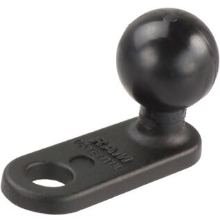 RAM 57mm x 22mm Motorcycle Base with 11mm Hole and 25mm Ball