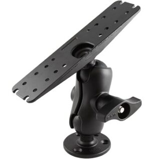 RAM D Size 5.7cm Diameter Ball Mount with 27.9cm X 7.6cm Rectangle Plate, & 9.3cm Round Plate