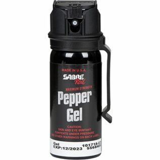Sabre Tactical Pepper Gel with Flip Top & Clip