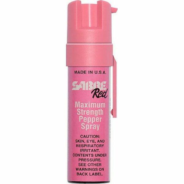 Sabre Pink Pocket Pepper Spray with Clip