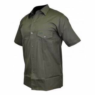 Sniper Africa Mens PH Short Sleeve Shirt - Military Olive/Medium