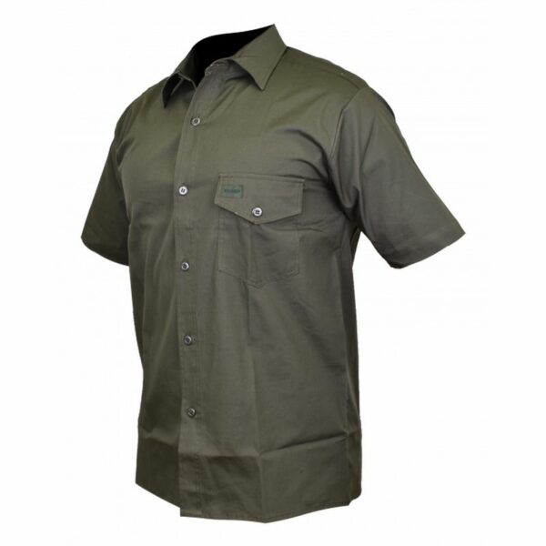 Sniper Africa Mens PH Short Sleeve Shirt - Military Olive/2XL