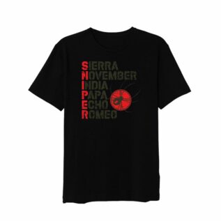 Sniper Africa Tactical Sierra Mens Comfort T-Shirt - Black/Small
