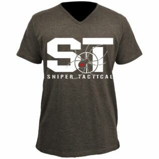 Sniper Africa Tactical ST Mens Regular Melange T-Shirt - Brown/Small