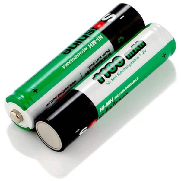 Soshine Ni-MH Rechargeable AAA/Micro 1100mAh Batteries - 2 Pack