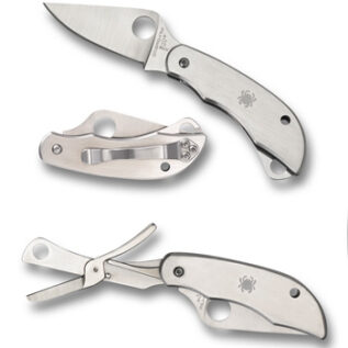 Spyderco Fixed Blade Knife - Clipitool Scissors