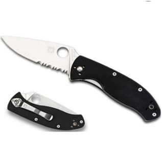Spyderco Folding Knife - Tenacious - Plain/Serrated