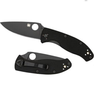 Spyderco Folding Knife - Tenacious - Black Blade - Plain