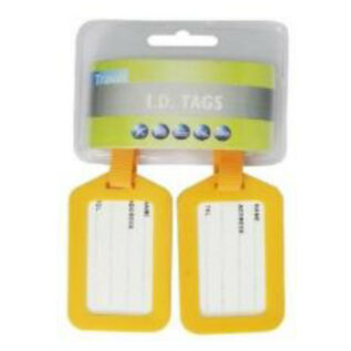 Travel Quip 2-Piece Yellow Luggage Tag Kit