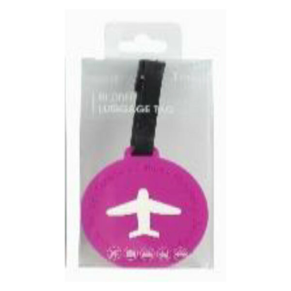 Travel Quip Pink Round Luggage Tag