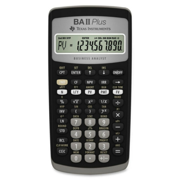 Texas Instruments TIBAiiPlus Financial Calculator