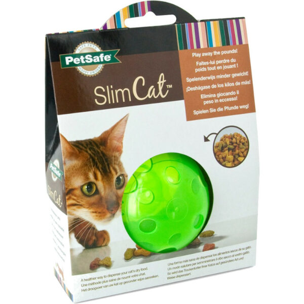 SlimCat Green Interactive Food-Dispensing Cat Toy