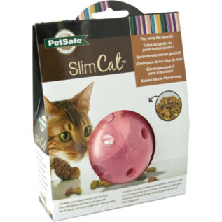SlimCat Pink Interactive Food-Dispensing Cat Toy