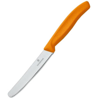Victorinox Orange 11cm Plain Round Tomato Knife