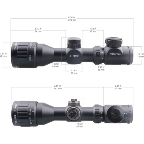 Vector Optics VictOptics A3 2-6x32AOE SFP Riflescope