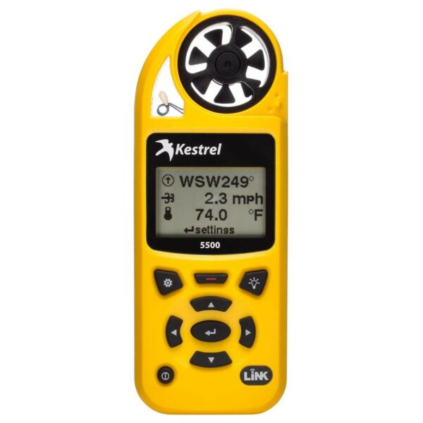 Kestrel 5500 Handheld Weather Meter with LiNK & Vane - Yellow