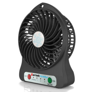 Zartek Black Breez Rechargeable Mini Fan